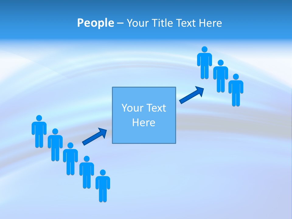 Blue Compositions Layers PowerPoint Template