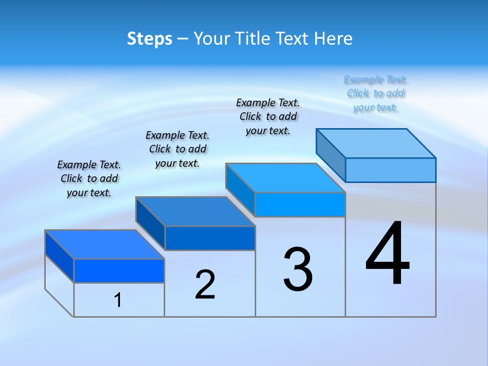 Blue Compositions Layers PowerPoint Template