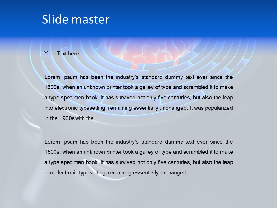 Mind Play Psychology PowerPoint Template