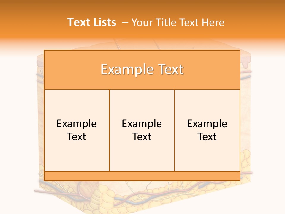 Granulosum Clip Art Cross Section PowerPoint Template