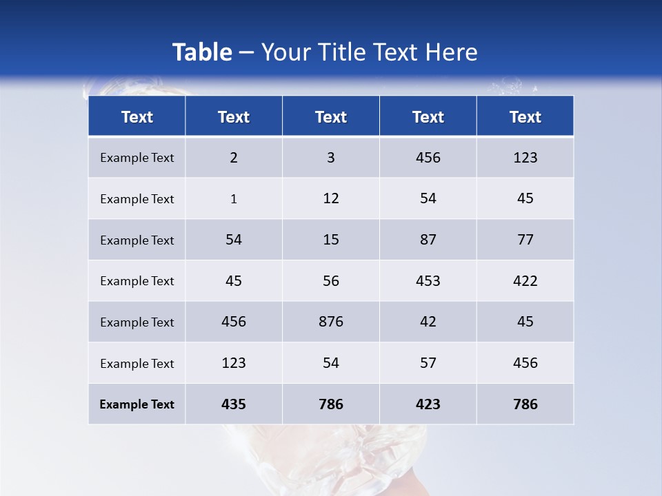 Frozen Open Bubble PowerPoint Template