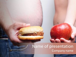 Red Unhealthy Diet PowerPoint Template