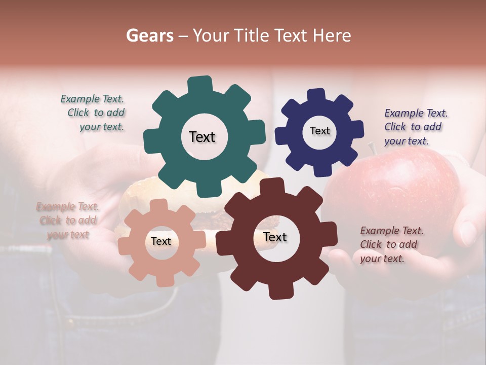 Red Unhealthy Diet PowerPoint Template