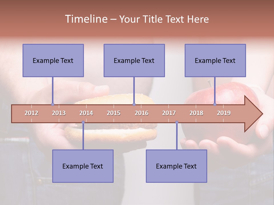 Red Unhealthy Diet PowerPoint Template