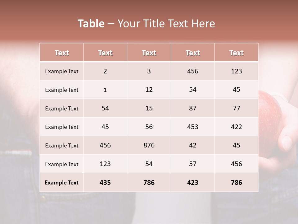 Red Unhealthy Diet PowerPoint Template