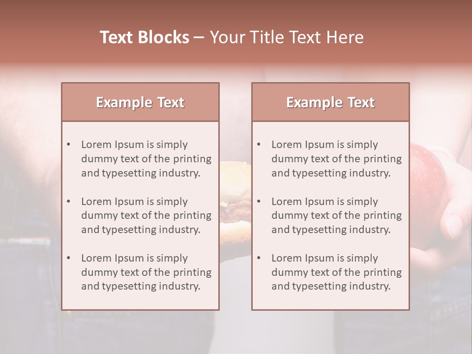 Red Unhealthy Diet PowerPoint Template