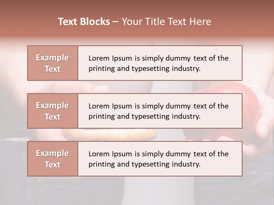 Red Unhealthy Diet PowerPoint Template
