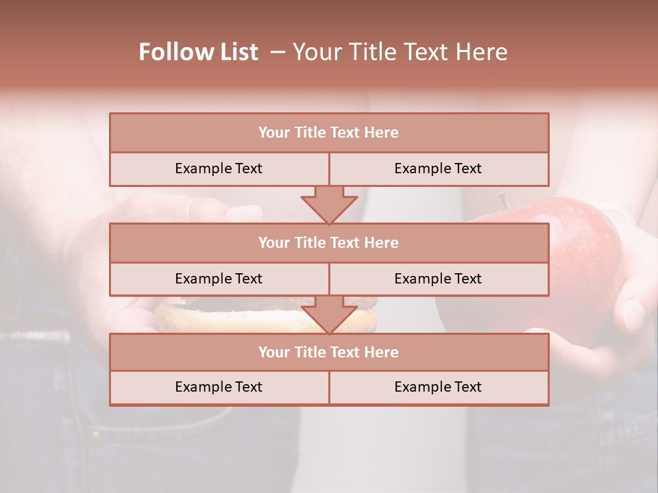 Red Unhealthy Diet PowerPoint Template