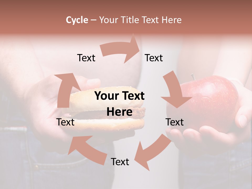 Red Unhealthy Diet PowerPoint Template