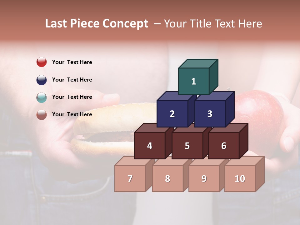 Red Unhealthy Diet PowerPoint Template