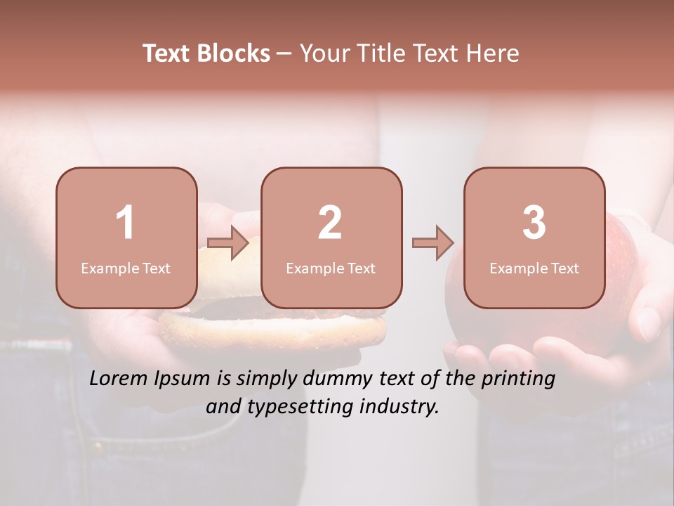 Red Unhealthy Diet PowerPoint Template