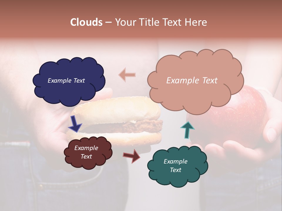 Red Unhealthy Diet PowerPoint Template