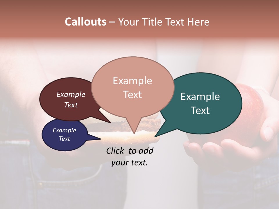 Red Unhealthy Diet PowerPoint Template