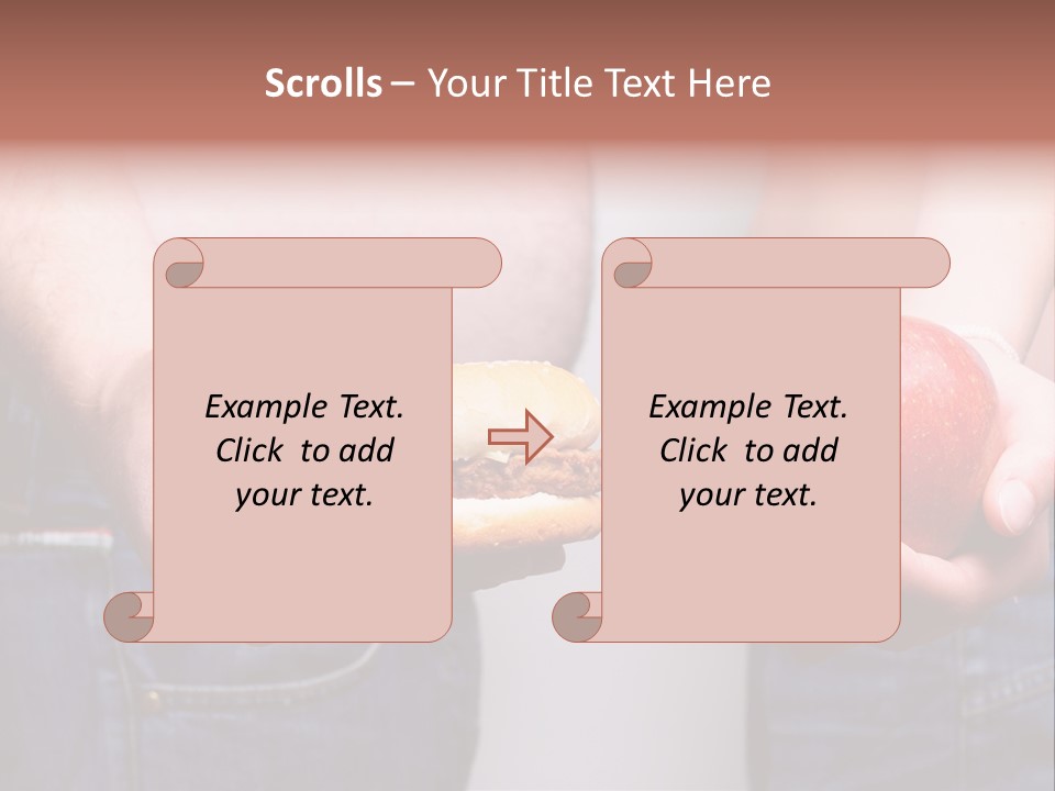 Red Unhealthy Diet PowerPoint Template