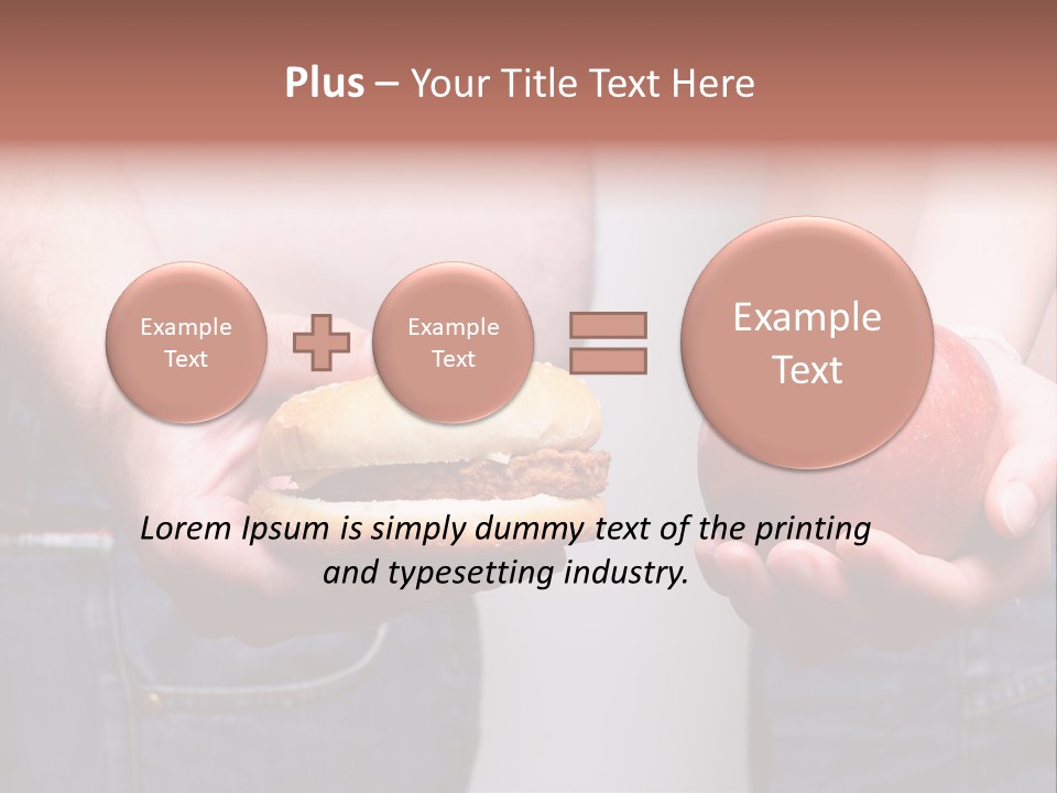 Red Unhealthy Diet PowerPoint Template