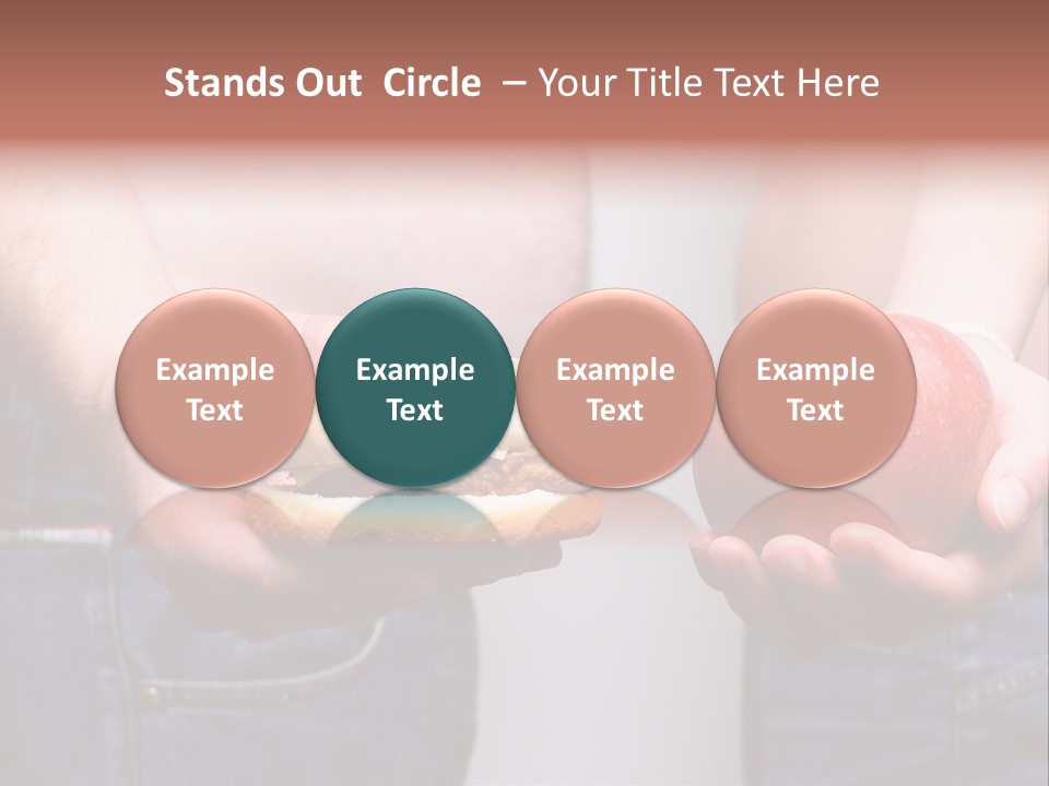 Red Unhealthy Diet PowerPoint Template