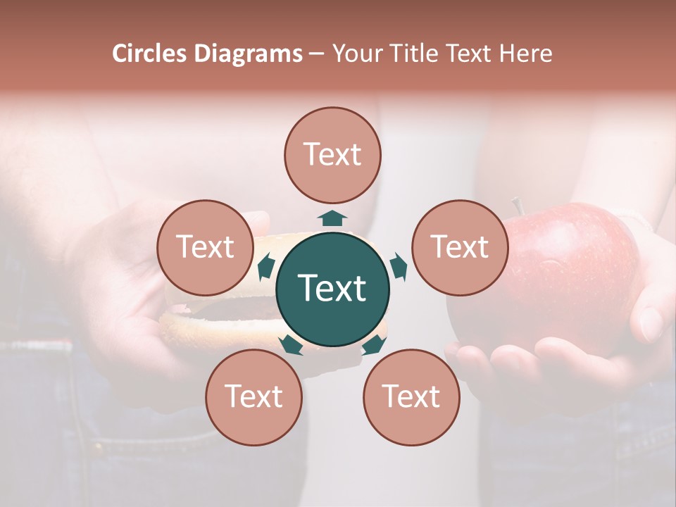 Red Unhealthy Diet PowerPoint Template