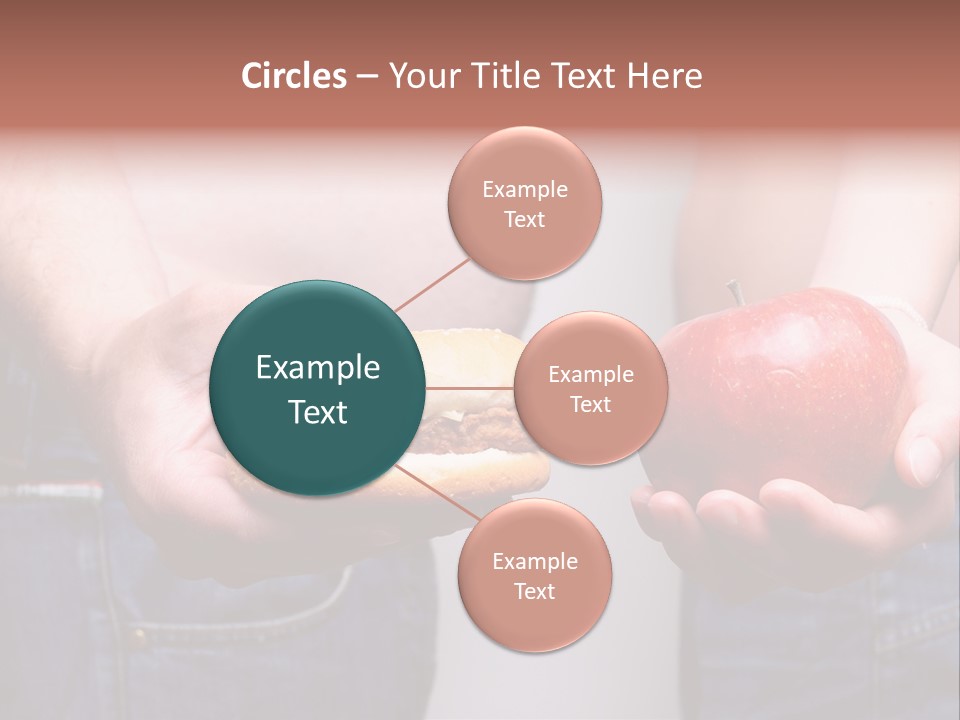 Red Unhealthy Diet PowerPoint Template