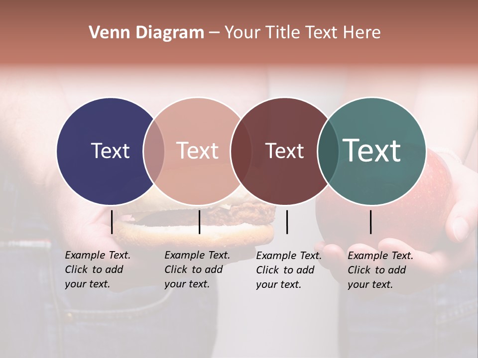 Red Unhealthy Diet PowerPoint Template