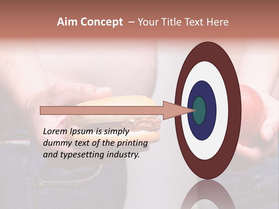 Red Unhealthy Diet PowerPoint Template