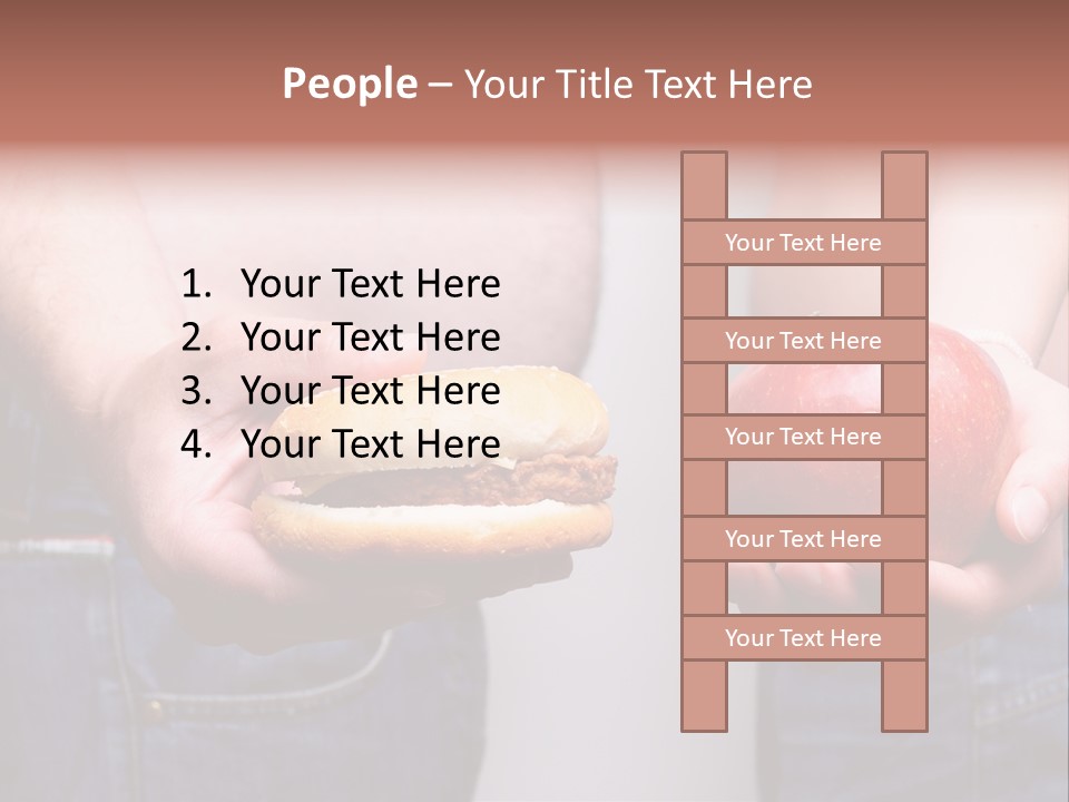 Red Unhealthy Diet PowerPoint Template