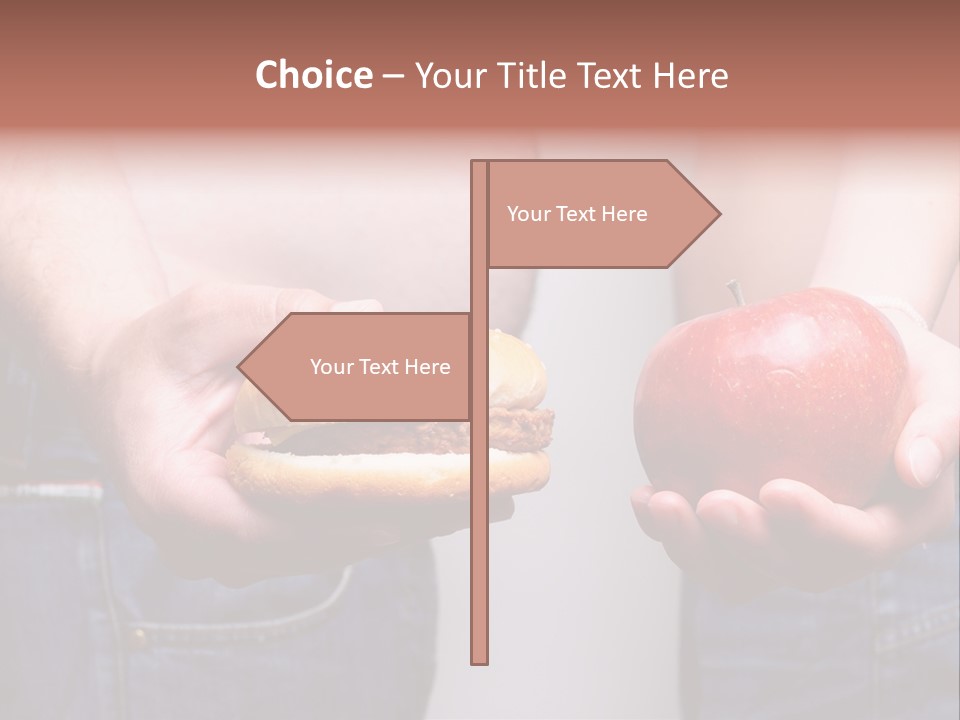Red Unhealthy Diet PowerPoint Template