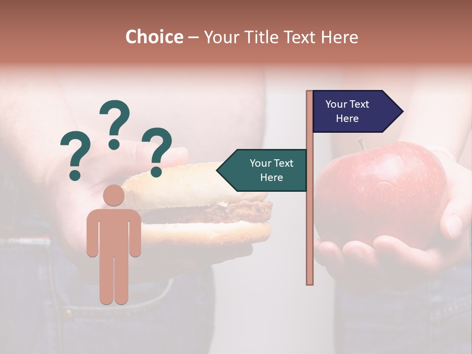 Red Unhealthy Diet PowerPoint Template