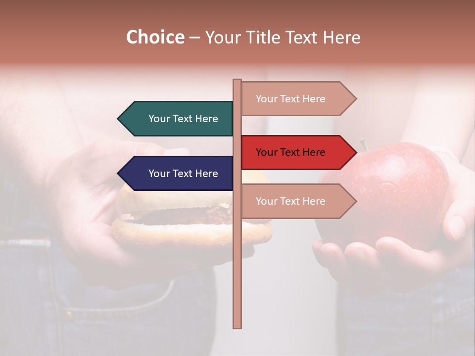 Red Unhealthy Diet PowerPoint Template