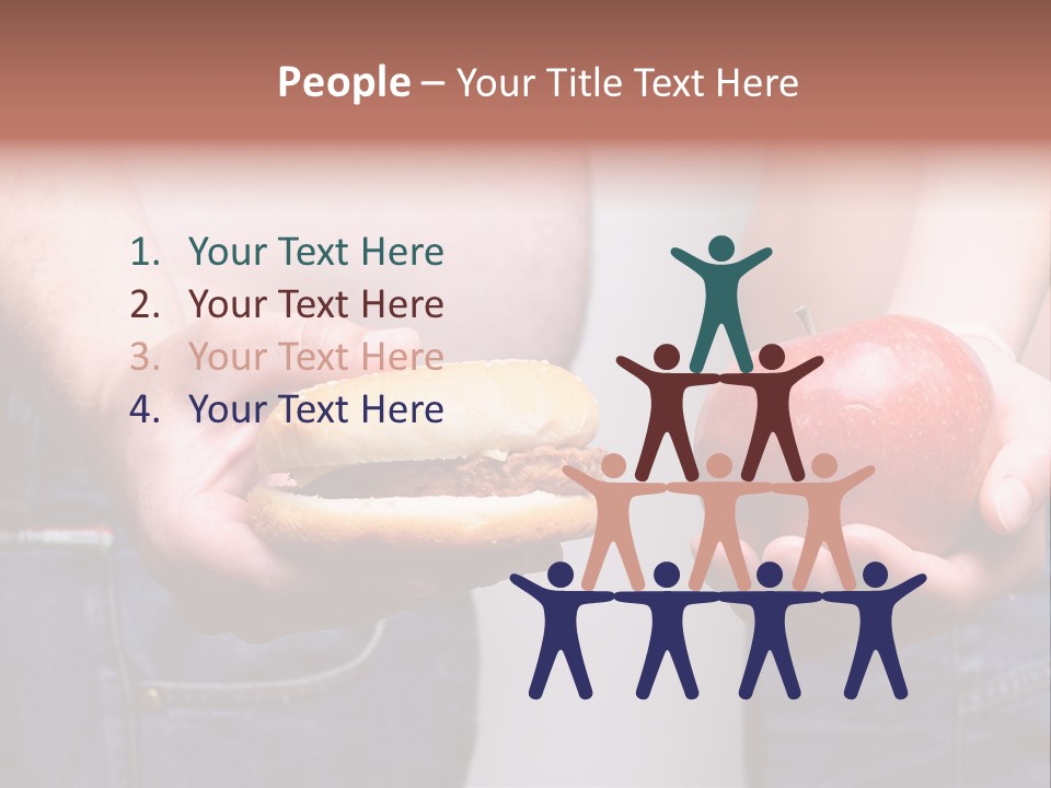 Red Unhealthy Diet PowerPoint Template