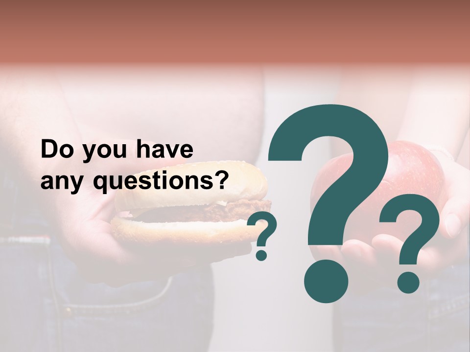 Red Unhealthy Diet PowerPoint Template