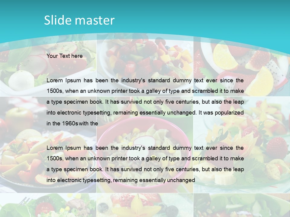 Flavoring Salad Soup PowerPoint Template