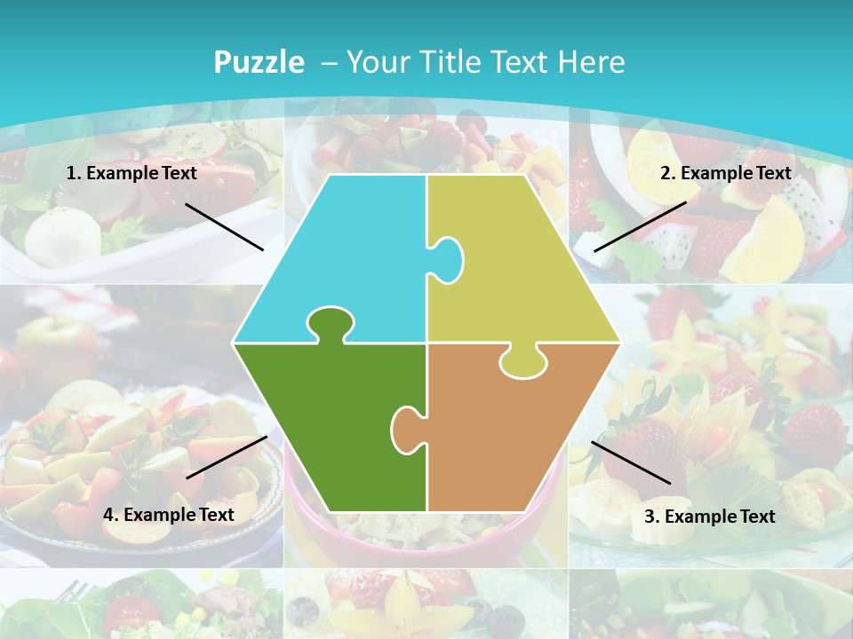 Flavoring Salad Soup PowerPoint Template