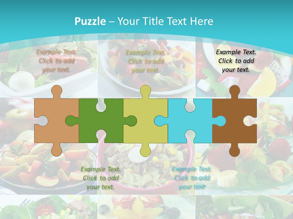 Flavoring Salad Soup PowerPoint Template