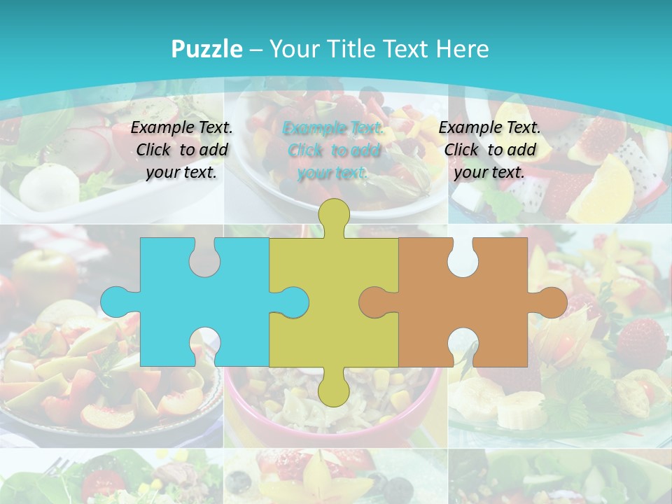 Flavoring Salad Soup PowerPoint Template