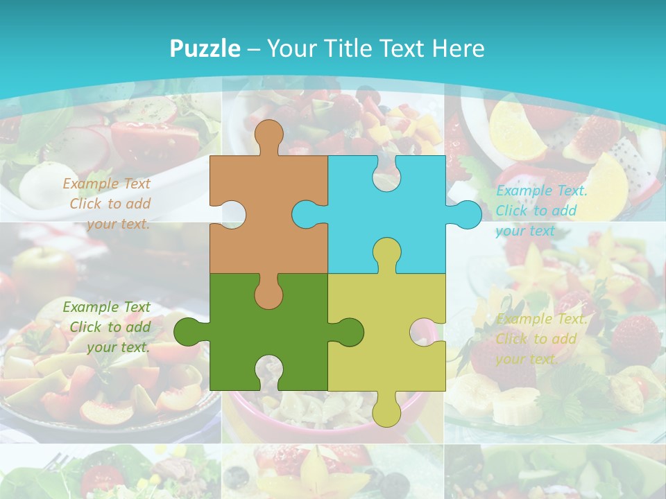 Flavoring Salad Soup PowerPoint Template