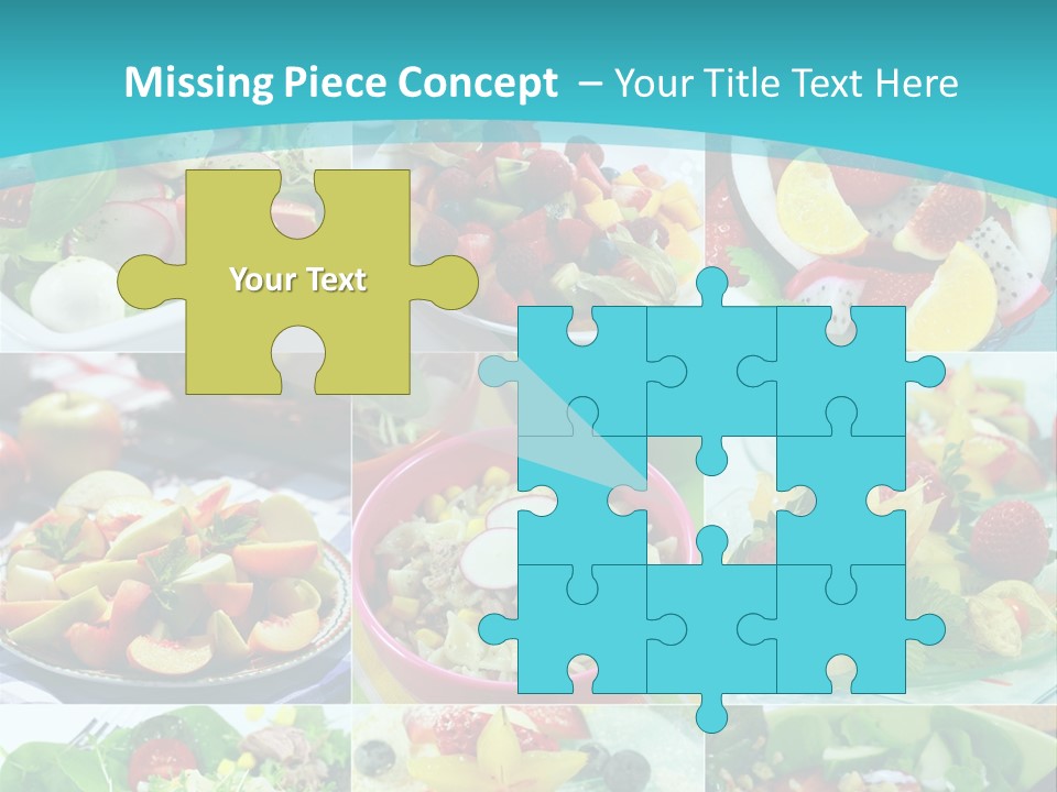 Flavoring Salad Soup PowerPoint Template