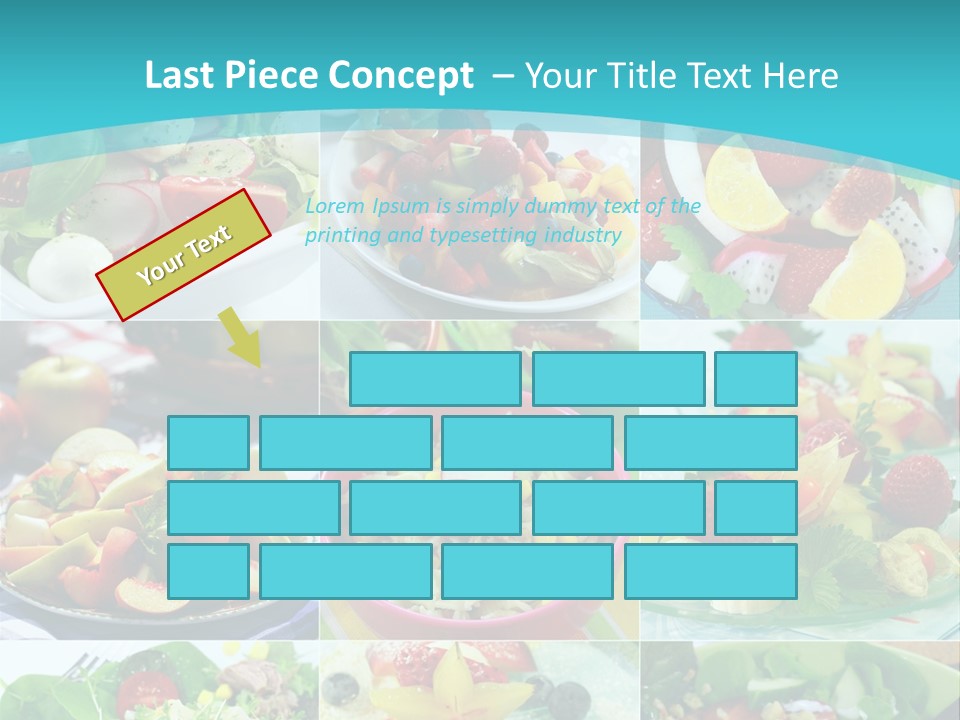 Flavoring Salad Soup PowerPoint Template