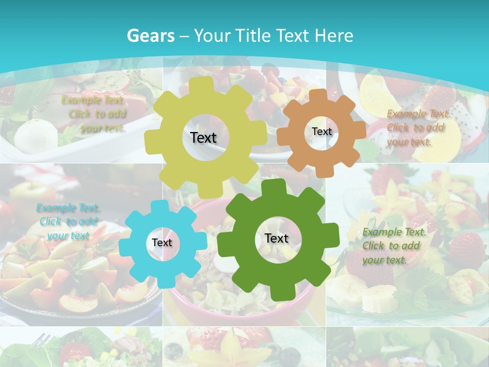 Flavoring Salad Soup PowerPoint Template