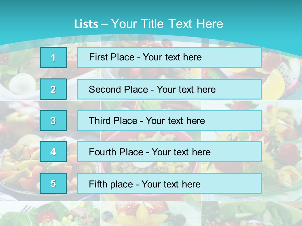 Flavoring Salad Soup PowerPoint Template