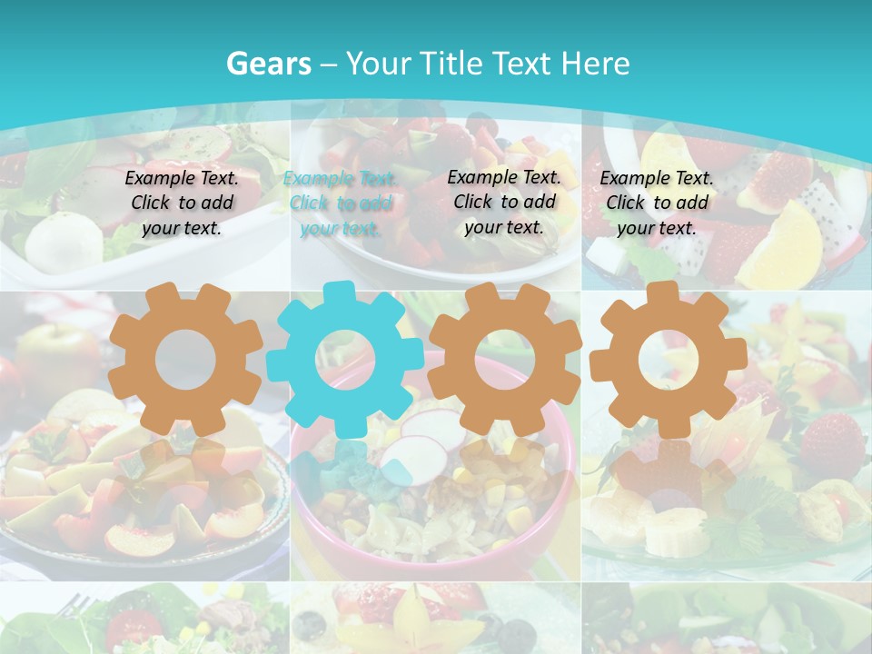 Flavoring Salad Soup PowerPoint Template