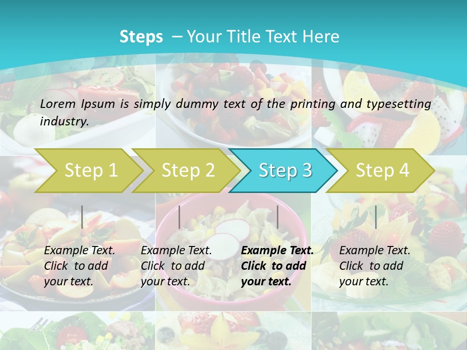Flavoring Salad Soup PowerPoint Template