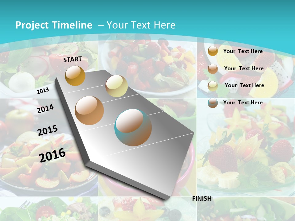 Flavoring Salad Soup PowerPoint Template