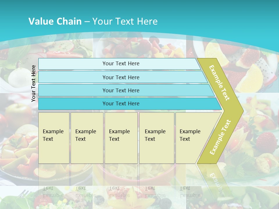Flavoring Salad Soup PowerPoint Template