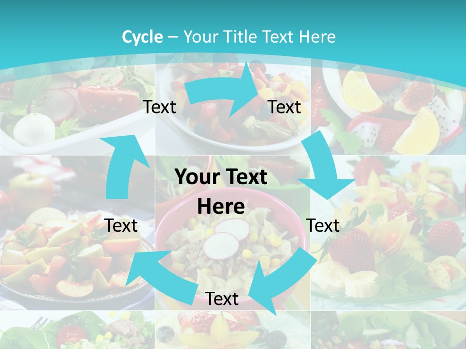 Flavoring Salad Soup PowerPoint Template