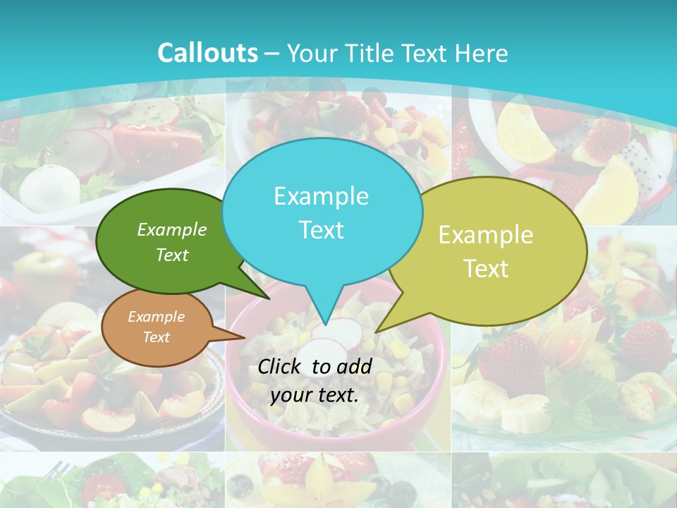 Flavoring Salad Soup PowerPoint Template