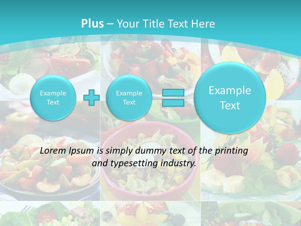 Flavoring Salad Soup PowerPoint Template