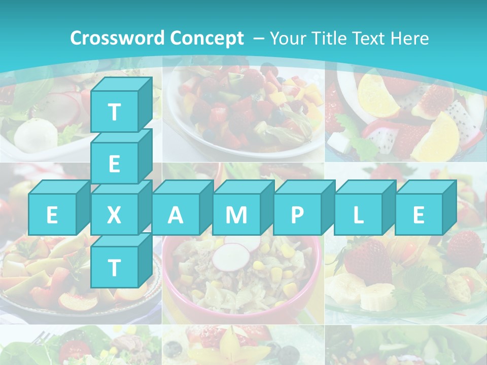 Flavoring Salad Soup PowerPoint Template