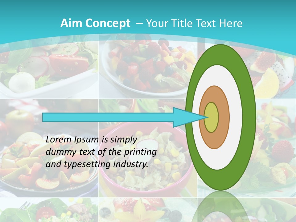 Flavoring Salad Soup PowerPoint Template