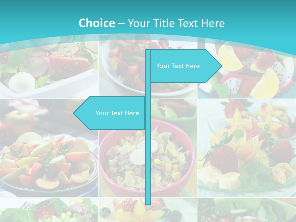 Flavoring Salad Soup PowerPoint Template