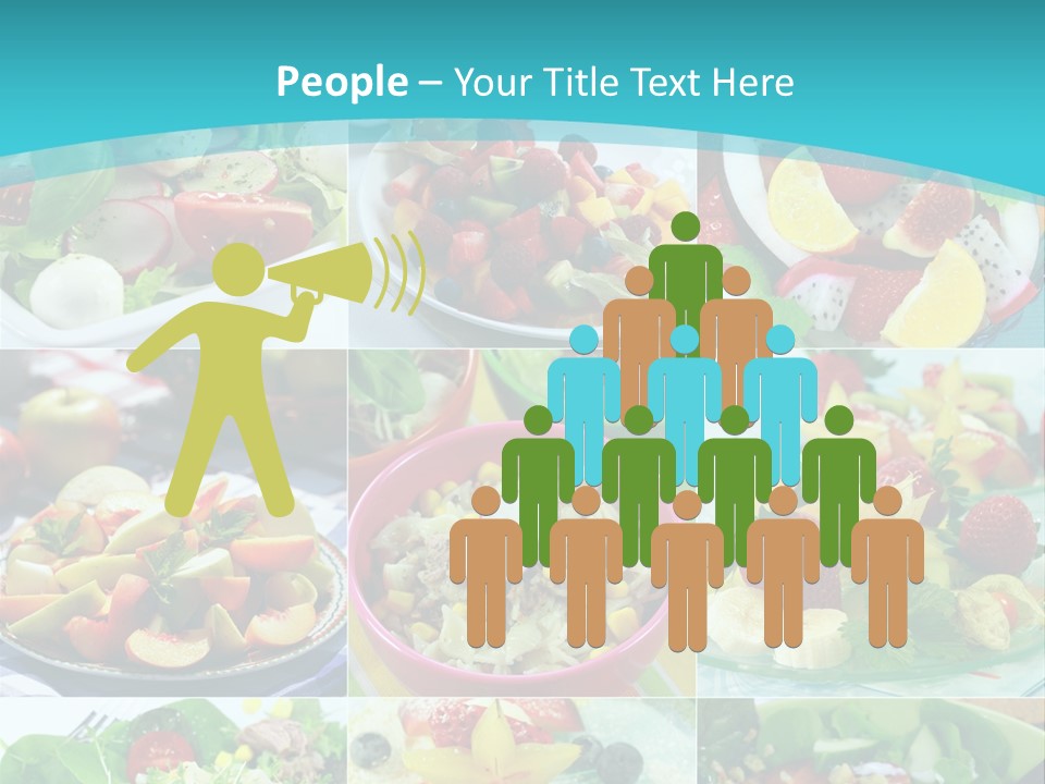 Flavoring Salad Soup PowerPoint Template